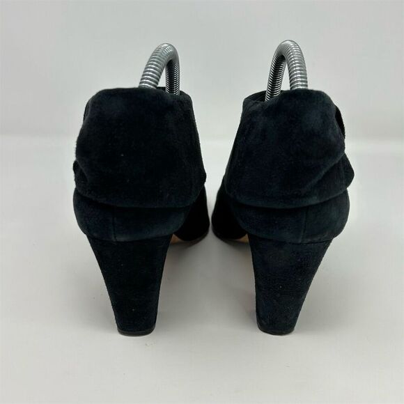 Kate Spade Women's Black Suede Ankle Boots Size 9.5M Bow Accent - Picture 7 of 13